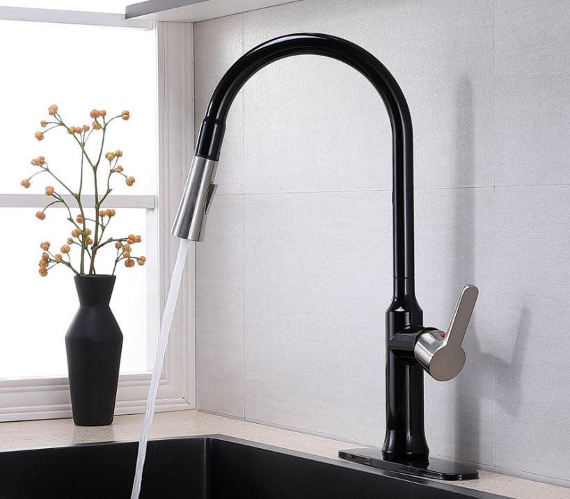 Pull Down Single Handle Kitchen Faucet
