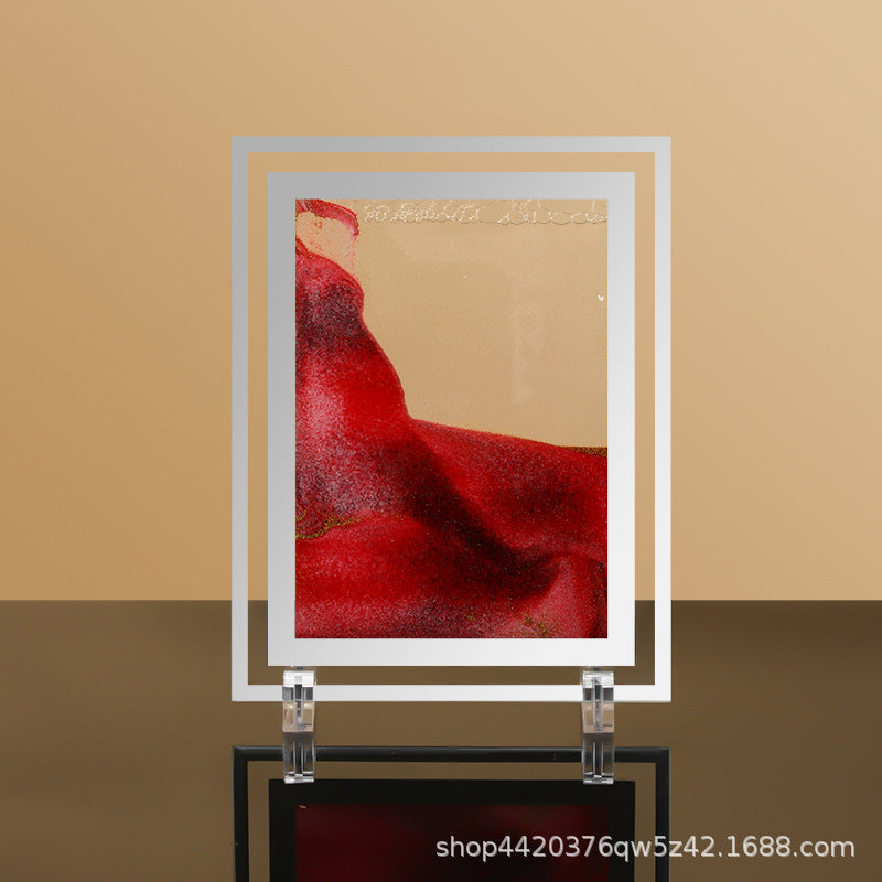 Glass Quicksand Painting Living Room