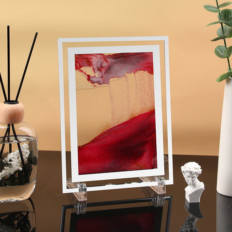 Glass Quicksand Painting Living Room